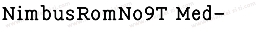 NimbusRomNo9T Med字体转换